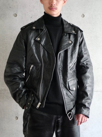 1990〜00's Vintage WILSONS LEATHER USA Style Leather Riders Jacket 