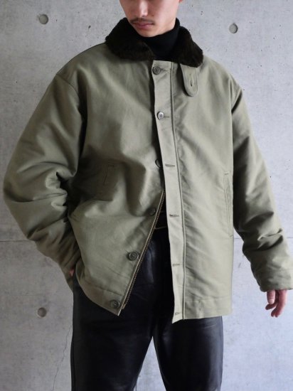 DEADSTOCK 1990's French Marine Vintage
Heavy Cotton Piqu&#233; Cloth, Deck Jacket