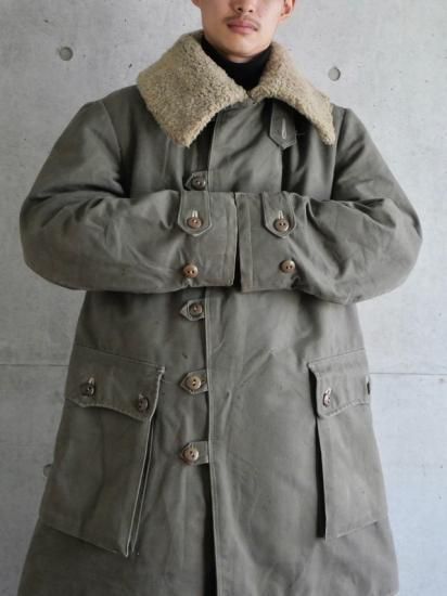 1944's Swedish ARMY Vintage M1909 Canvas&Mouton Jeep-Coat 1944's Swedish ARMY Vintage M1909 Canvas&Mouton Jeep-Coat