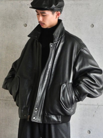 late1990-Early00s Vintage Eddie Bauer
Special Leather&Down Bomber Jacket