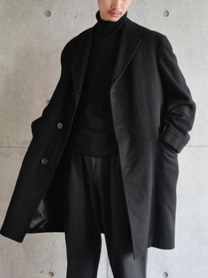 vintage double long chester wool coat