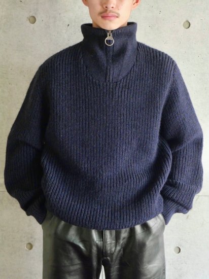 00's Vintage Barbour
Half-zip Wool Knit Sweater