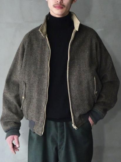 1980's Vintage LANDS'END
Tweed&Twill Cloth Reversible Drizzler Jacket