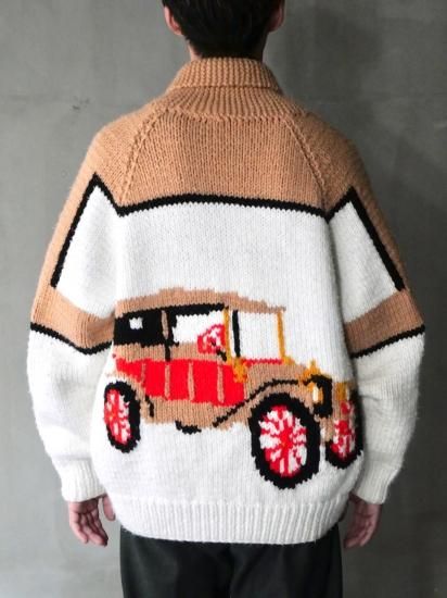 1960's Vintage Cowichan Sweater
"FIRE ENGINE"
