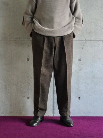 1950&#12316;60's Vintage Tweed 2tucks Trousers