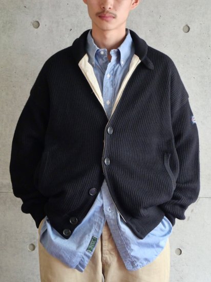 1980's Euro Vintage Knit Blouson NAVY
Made in ITALY.