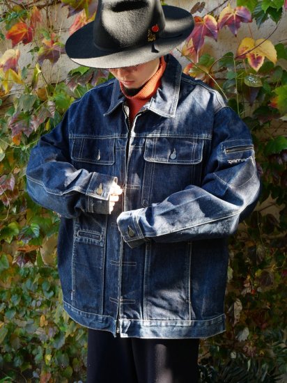 late90's-early00's Vintage DAMANI DADA Big Size Denim Blouson