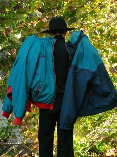 1990's Vintage Columbia
Nylon Shell Jacket & Padded Blouson (ʥå)