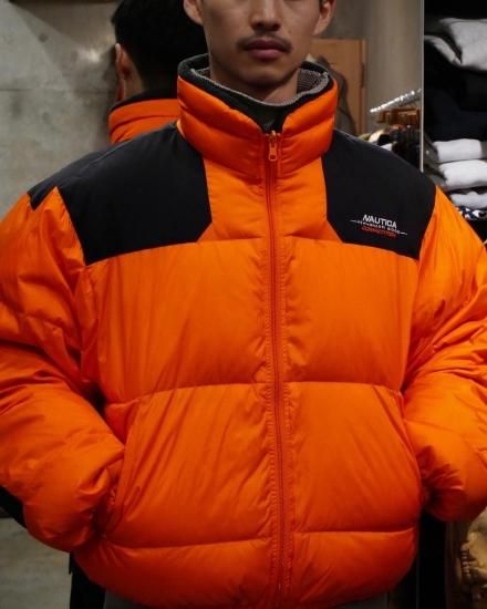 1990's NAUTICA COMPETITION
Down Nylon Jacket
ORANGE&BLACK