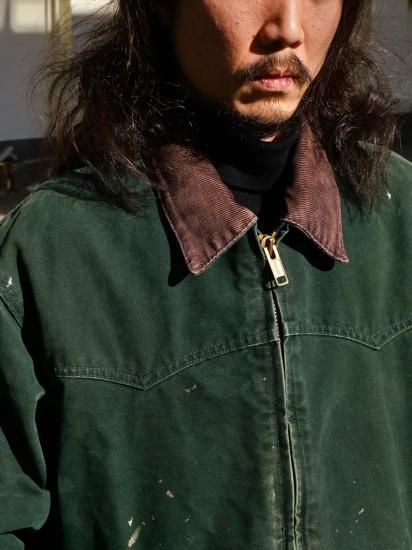 1990's~ Vintage Carhartt Duck Jacket, GREEN color / X 1990's~ Vintage Carhartt Duck Jacket, GREEN color / X