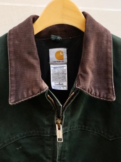 1990's~ Vintage Carhartt Duck Jacket, GREEN color / X 1990's~ Vintage Carhartt Duck Jacket, GREEN color / X