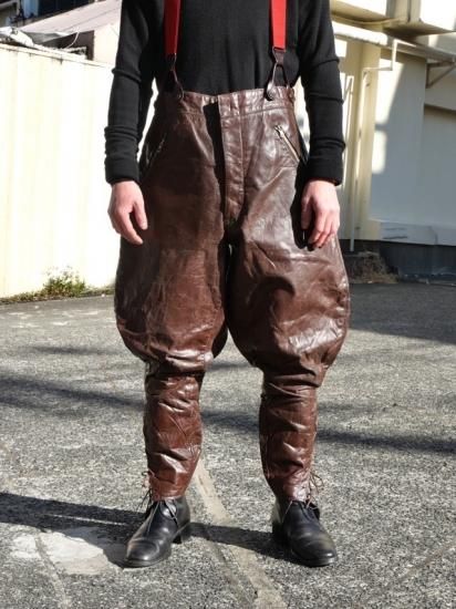 1930's German Vintage Leather Jodhpurs