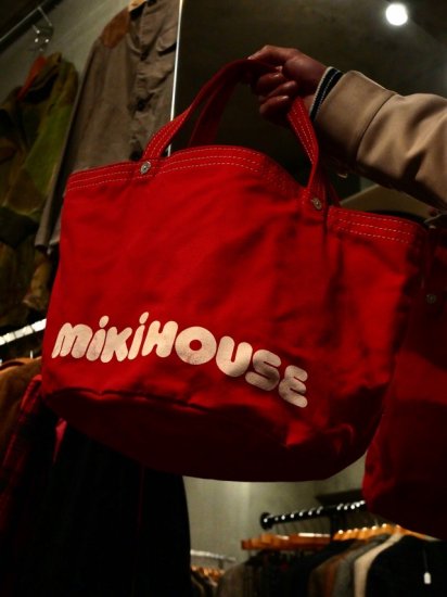 1990's Vintage Canvas Tote-bag "MIKIHOUSE"