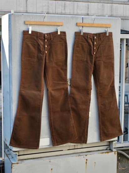 DEADSTOCK 1960's Vintage Wrangler
Moleskin Flare Trousers