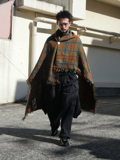 1970&#12316;80's Vintage Wool Blanket / Made in Scotland.