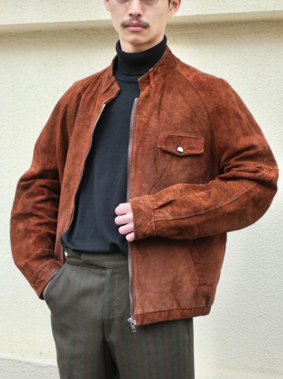1980's England Vintage Design Leather Jacket