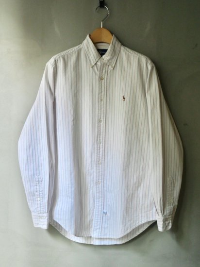 1990's Vintage RalphLauren
Oxford Stripe B.D.Shirt