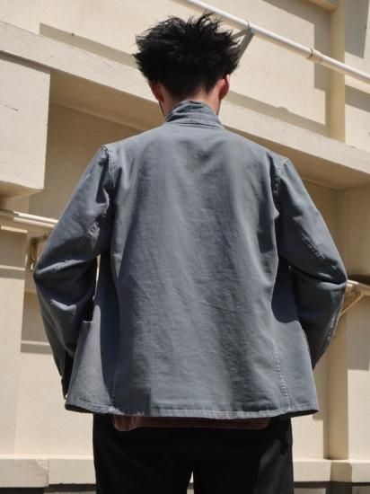 1970〜80's Euro Vintage Cotton-twill Work Jacket Fade-gray