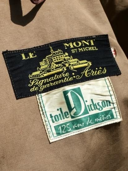 30's] French Vintage Black Moleskin Work Jacket 