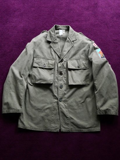 1980's French Military  Vintage Herringbone-twill Field Jacket