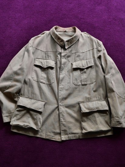 1930-40's Vintage Cotton-drill Safari Jacket