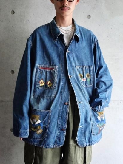 1950's Vintage WorkMaster Painted Denim Coverall