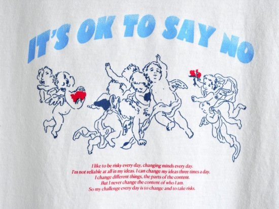 03PUBLIC SPHERE 2022 White T-shirt "IT'S OK TO SAY NO"