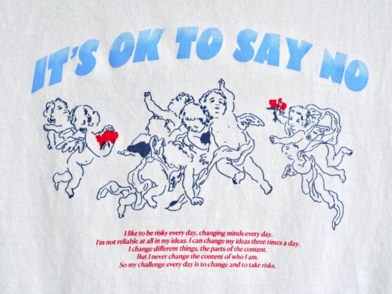 02PUBLIC SPHERE 2022 White T-shirt "IT'S OK TO SAY NO"
