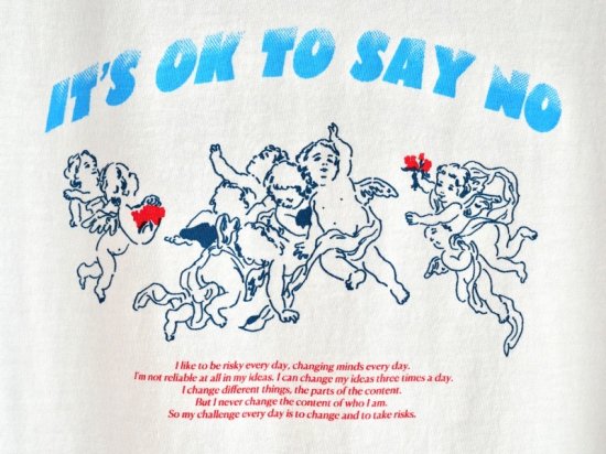 01PUBLIC SPHERE 2022 White T-shirt "IT'S OK TO SAY NO"