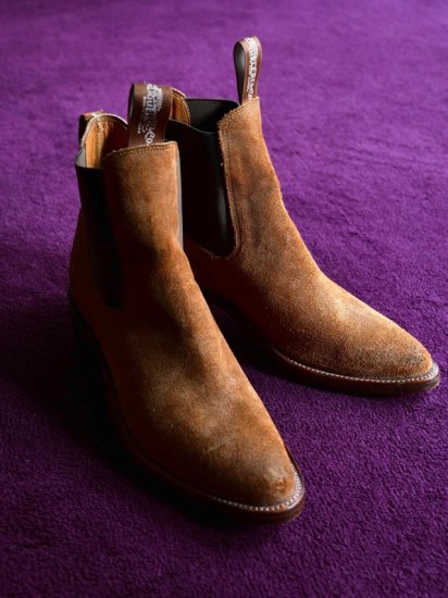 Vintage RRL Suede Western Boots