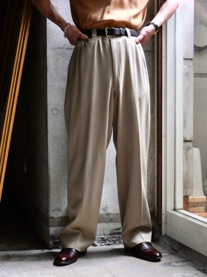 1950~60's USA Vintage Gabardine Trousers BEIGE
