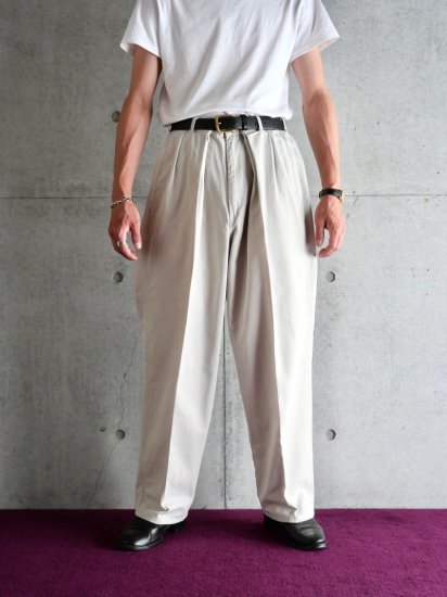 REMODEL 1980~90's Vintage RalphLauen POLO CHINO Trousers 17IVORY