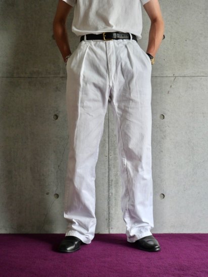 1980~90's Vintage RalphLauren White Chino Trousers