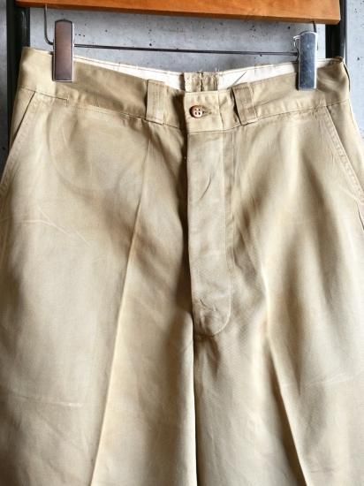 1950's Vintage U.S.ARMY Chino Trousers ( w.30 ) - Vintage