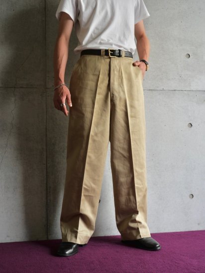 1950's Vintage U.S.ARMY Chino Trousers
( w.30 )