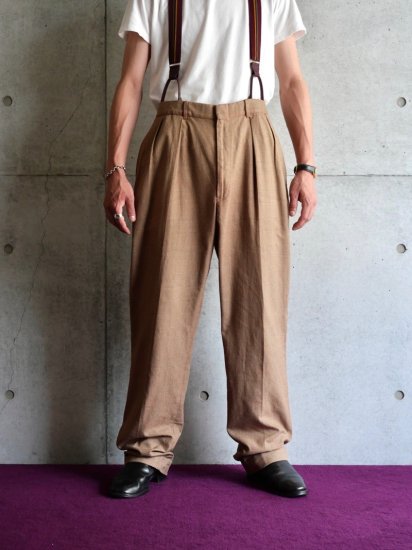 1990's Vintage Ralph Lauren Cotton Check Trousers "add buttons"