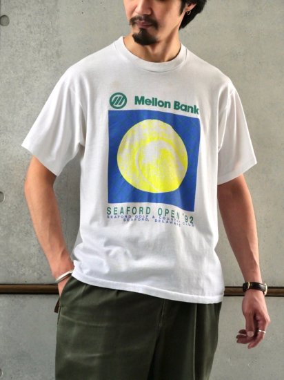 1990's Vintage Printed T-shirt "Mellon Bank / TENNIS "