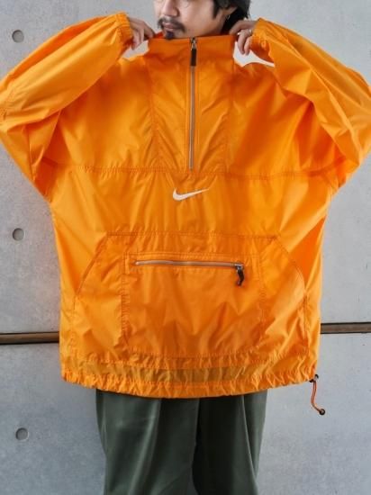 1990's Vintage NIKE
"Hoodless"Smock Nylon Jacket ORANGE