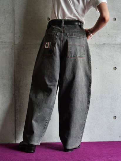 1990's Vintage CROSS COLOURS Black Denim Baggy Pants (w.78)