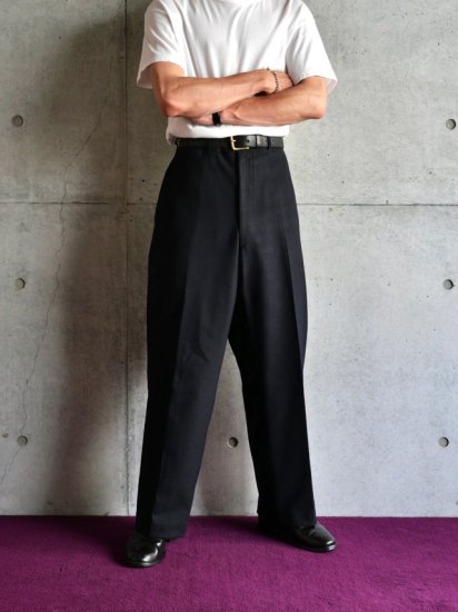 1942's Vintage Tailored Trousers BLACK (w.86)