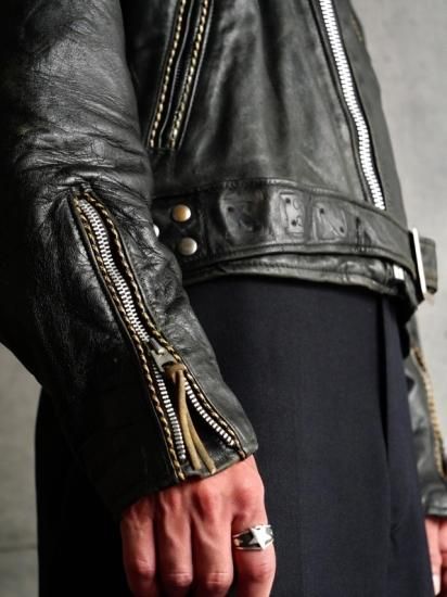 1950~60's Vintage HERCULES Leather Riders Jacket BLACK 1950~60's Vintage HERCULES Leather Riders Jacket BLACK