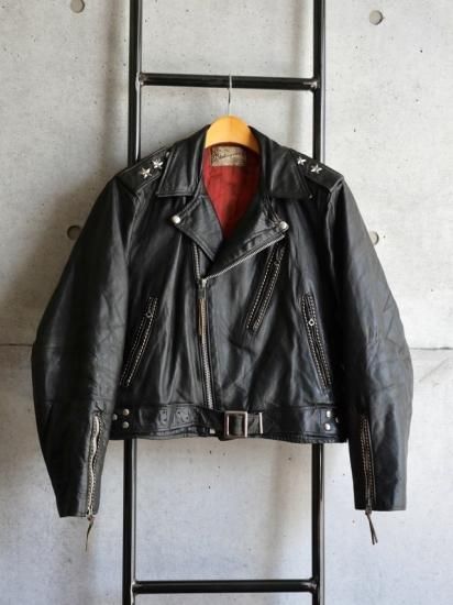 1950~60's Vintage HERCULES Leather Riders Jacket BLACK 1950~60's Vintage HERCULES Leather Riders Jacket BLACK