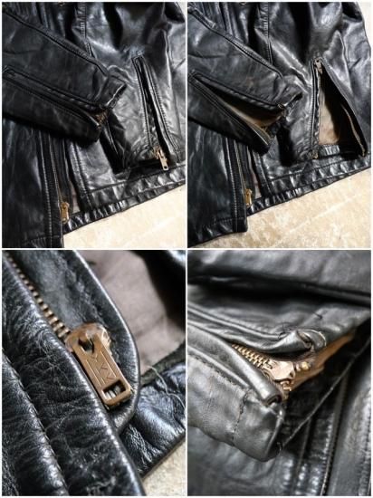 1960's Vintage BATES Leather Riders Jacket BLACK - Vintage 1960's Vintage BATES Leather Riders Jacket BLACK - Vintage