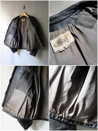 1960's Vintage BATES Leather Riders Jacket BLACK - Vintage 1960's Vintage BATES Leather Riders Jacket BLACK - Vintage