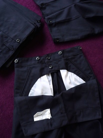 size 80CDEADSTOCK 1992~93's Vintage French Marine Wool Sailor Trousers