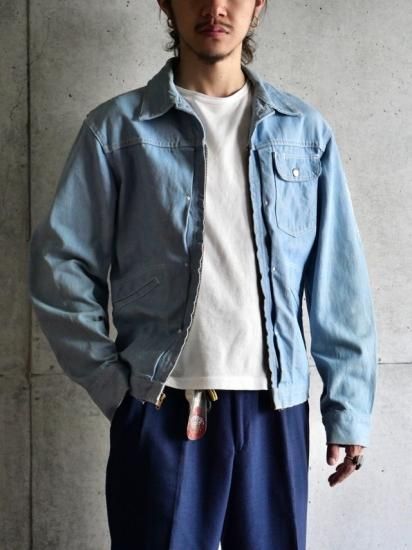 50s〜60s ブルーベル ラングラー デニムジャケット 濃紺 60s USA製 WRANGLER BlueBell 24MJ ヴィンテージ デニム