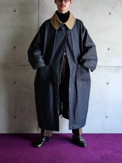 1990's Rigid Denim Duster Coat (ƱǺॱ׼곰ǽ)