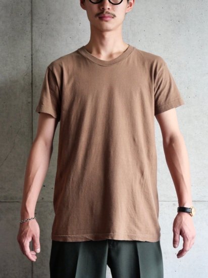 1988's US Military BROWN T-shirt