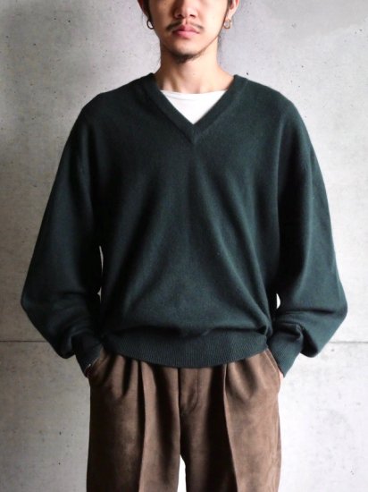 1980~90's Vintage DAYTON'S 100% Cashmere Sweater Moss-green