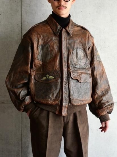 1980~90's Vintage Australian A-2 Flight Jacket
